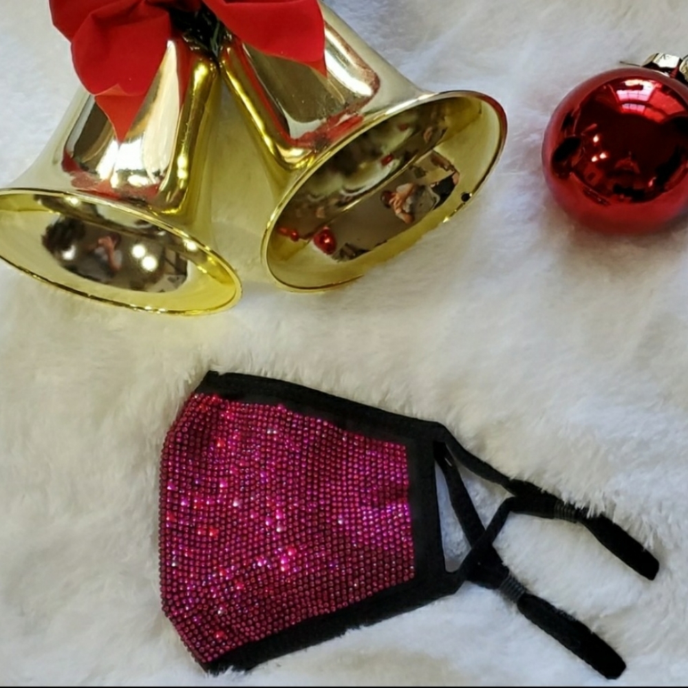 Any 2 $15 Designer Pink Crystal Face mask - Picture 2 of 4